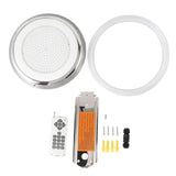 Wall Mount Pool Light Stainless Steel LED RGB Multi Color Underwater Lamp with Remote Control AC 12V 18W