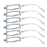 6PCS Emergency Snow Chain Anti Slip Car Steel Wheel Tire Chain for Ice Muddy Sand Road