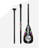 Paddles Boat Oars for Outdoor Ribbed Blade Boat Paddleboard Water Sports Black
