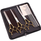 7.0" Professional Pet Grooming Scissors 440C Japan Dogs Cats Hair Scissors Thinning Cutting Shears Hair Trimming Tools Z3097