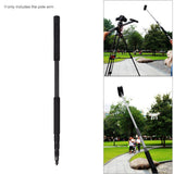 3m/9.8ft Lightweight Carbon Fiber 4 Sections Extendable Telescng Microphone Mic Boom Pole Arm Extension w/3kg Load Capacity