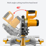 220V 10 Inch Multifunctional Electric Saw Household 45 Degree High-Precision Woodworking Cutting Miter Sawing Aluminum hine