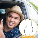 Mounted Cowboy Holder Multi-Functional Storage Rack Hat Hook Car Accessory 35x23cm