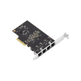 2.5 Gigabit 4 ports PCIe 4x network card PCI-Express to 10 /100/1000M/2.5G Ethernet Lan NIC 2500mbps RTL8125B desktop and server