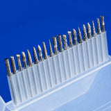 Burrs Set 1/8 Shank Diameter Double Cut Tungsten Carbide Burs Rotary File Carving Grinding Bit 20Pcs