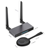 1 Set Network Extender HD Display Adapter -Compatible Wireless Transmission Video Transmitter Receiver