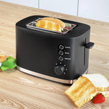 1pc Bread Toaster 2 Slice Toaster, 3.81cm Extra Wide Slots Black Toaster With Reheat, Bagel, Defrost, Cancel Function
