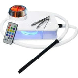 CRUSHER LED Smoking Hookah Set Grass Bowl Charcoal Burning Herb Water Filtration Pipe Tobacco Shop Accessories