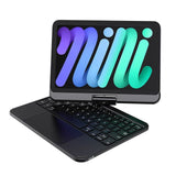 DOQO Magic Keyboard for Apple iPad Mini6 Magnetic Protective Case with Touchpad 360-degree Rotation Backlight Keyboard Case