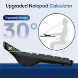 LCD Writing Tablet, 12-Digit Large Display Desk Calculator With Magnetic Stylus, Solar And Battery Supported Durable