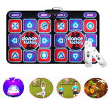 Dancing Double User Wired Dance Family Music Game Mat Non-Slip with 2 Remote Controller Multi-Function For PC TV