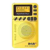 P9 Mini Pocket Radio Portable DAB 3.7V Rechargeable Battery Powered FM LCD Display Speaker Receiver Traveg Running