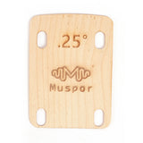 Muspor MX0360D 3pcs 0.25 0.5 1 Degree Wooden Shims Set Bolt-on Neck Bolts for Guitar Accessories