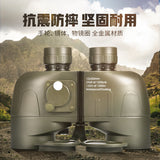 Military-Marine 10x50 Binoculars, Lightweight Tactical Precision Optics for Any Situation IP7 Waterproof  With  Infrared Compass