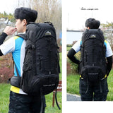 70L Camping Backpack Travel Bag for Men Women Outdoor Sport Hiking Trekking Mountaineering Male Waterproof Rucksack Climbing
