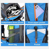 70L Camping Backpack Travel Bag for Men Women Outdoor Sport Hiking Trekking Mountaineering Male Waterproof Rucksack Climbing