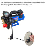 Agricultural Electric High Pressure Pump Spraying Watering Car Wash Irrigation Double Cyder Piston 12V/24V/48V/60V/220V