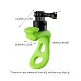Sports Camera Strap Silicone Wrap Band Bike Motorcycle Handlebar QR Mount 2Level for GoPro Hero 12/11/10 DJI OSMO Insta360 X4/X3