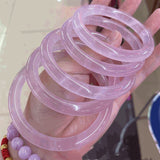 High Ice High Permeability Pink Crystal Bracelet For Women
