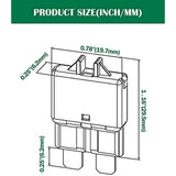 8 Packs Circuit Breaker Low Profile ATC/ATO Manual Resettable Fuse 5A 6A 7.5A 10A 15A 20A 25A 30A (Mixed) 12V-32V