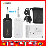 MD-5G Wireless 5.8G Guitar System Rechargeable Audio Transmitter and Receiver ISM Band for Electric Bass Guitars Amplifier