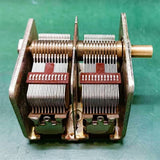 CB-2-365 Air Dielectric Double Variable Capacitor Wireless Mineral Radio Electronic Diy Instrument