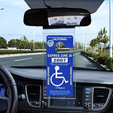 Disabled Protective Cover Parking Permit Storage Organizer Handicap Placard Holder for Auto