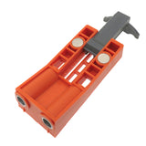 1 PCS 2 Hole Woodworking Angled Hole Drill 2 Hole Woodworking Locator With Drill Hole Bit Guide Tool