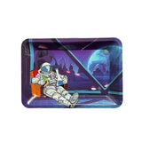 Wholesale 50 Types Tinplate Rolling Tray Metal Raw Herb Roll papers storage trays 125X180MM Rectangle tea tray