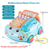 Baby Toys Musical Phone Car Phone Educational Early Education Baby Simulation Seat Machine Toys