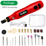 USB Cordless Mini Wireless Engraving Polishing Pen Electric Drill For Jewelry Metal Dremel Tools Dust Drilg Carving