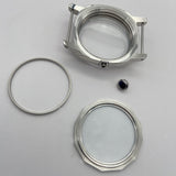 47mm 316L Stainless Steel Polished Watch Case Seagull ST3600 Movement Repair Parts is Suitable for ETA 6497 6498