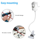 Clip Mount Stand Compatible with Infant and DXR-8 PRO Baby Monitor Camera Holder Flexible Twist Attaches Crib Cot Shees
