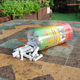 Dry Burning Herb Tobacco Pipe with 6mm Activated Carbon Filter Removable Cone Metal Pipes Smoking Grass Pipa for Gift
