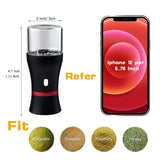 LTQ Electric Herb Grass Grinder with Glass Jar S Blade Cutting Tobacco Pipe Kitchen Spice Herbal Crusher Smoking Accessories