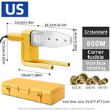 100-130V PP/PPR/PB/PE/PP-C Pipe Welding hine Electric Heating Hot Melt Tools Plastic pipe welding kit US Plug