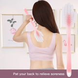 Silicone Stick Scraping Scratching Back Massager Kit Body Gua Sha Extendable Telescopic Itch Relax Massage Tool