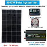 110/220V System 300W PET Solar Panel+150A Charge Controller+12000W 12V to 220V Inverter Emergency Power Generation Kit