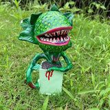 2X Piranha Flower Replica Movie Prop Yard Resin Ornaments Little Shop Of Horrors Halloween Decoration