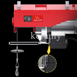 Electric 220V Household Small Lift Portable Remote Control Hoist Crane with Wire.