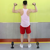 Resistant Band Arm Strength Adjustable Pulley Rope Trainer 360 Degree Rotating for Fiess Workout