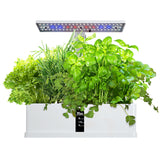 Hydroponics Growing System - Indoor Herb Garden Kit with Automatic Timing, Height Adjustable LED Grow Lights, Smart Water Pump for Home