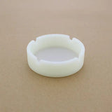 Eco-Friendly Silicone Soft Round Ash Tray PLuminous Portable Fluorescent Ashtray Anti-Scalding Cigarette Holder