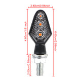 12V Motorcycle Signal Lights LED Metal Universal Moto Indicator Lamp Front Rear Turn Signals Brake Stop Lamps Accessories