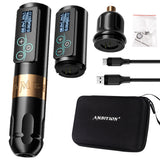 2022 Latest Ambition Wireless Tattoo Machine Pen Custom Brushless Motors Fast Charging Battery 2400mA./h For Tattoo Artist