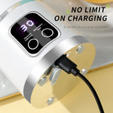 450mL Portable Electric Fruit Juicer - Home USB Rechargeable Smoothie Maker Blender. Sports Bottle for Juicing