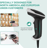 JRHC Handheld 2D Barcode USB QR Scanner Wired Automatic 1D 2D&PDF417 Data Matrix Bar Code Reader Plug and Play