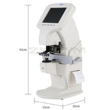 L800 Automatic Lensometer Glasses Equipment Digital Auto Lens Meter Focimeter 5.6 Inch Touch Screen UV PD Printing Function