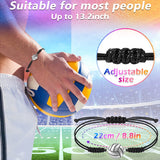 24 Piece Bracelets, Charm Bracelet, Braided String Bracelet With Volleyball Pendant Decoration