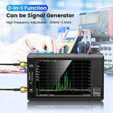 2X Ultra Spectrum Analyzer, Seesii 4.0 Inch 100Khz To 5.3Ghz Tiny Frequency 2-In-1 Signal Generator 100Khz To 800Mhz